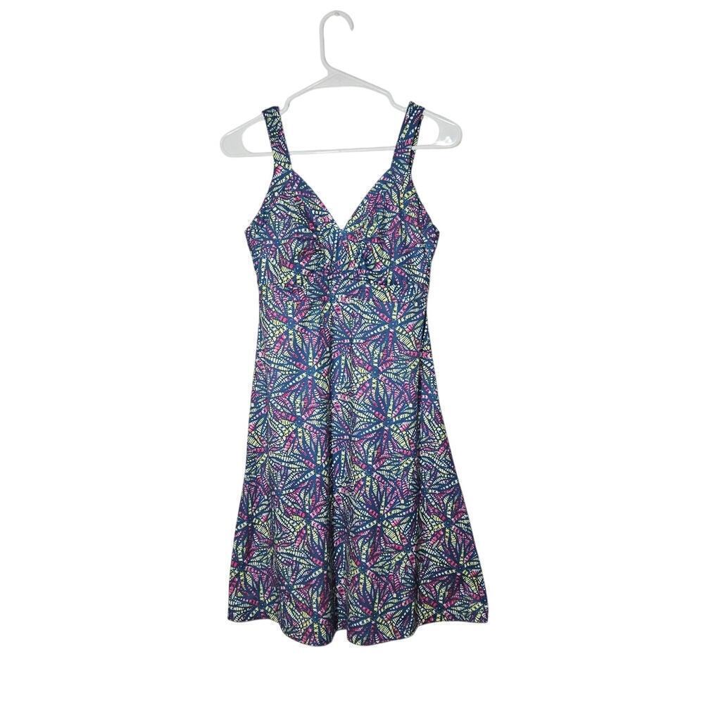 Patagonia Minette Dress Stretch V-Neck Moisture Wicking A-Line Size Small
